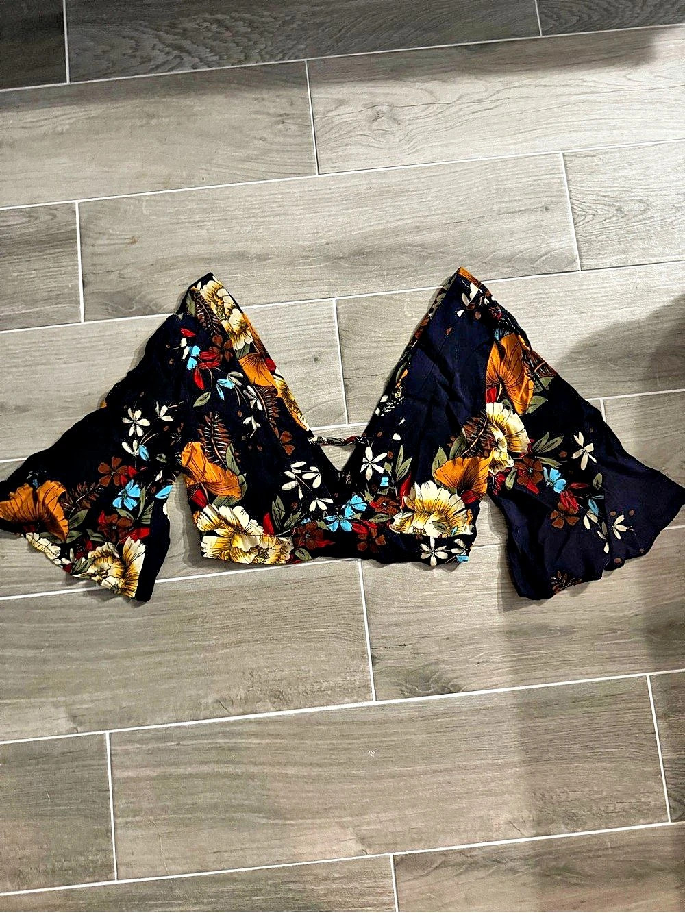 Floral Bikini in Black